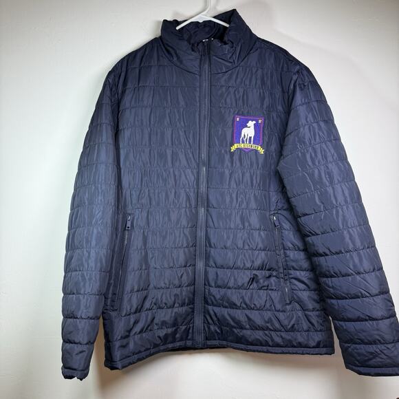 Quilted Jacket - AFC Richmond / Ted Lasso Season 1 Jacket Size Large Navy Zip Up - Picture 1 of 12